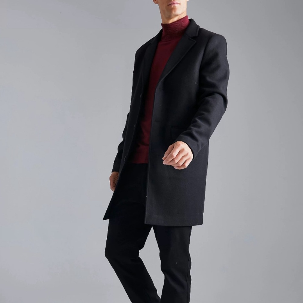 4 THINGS: Boohooman Funnel Neck Overcoat / Blue Blandeur Jacket / More…